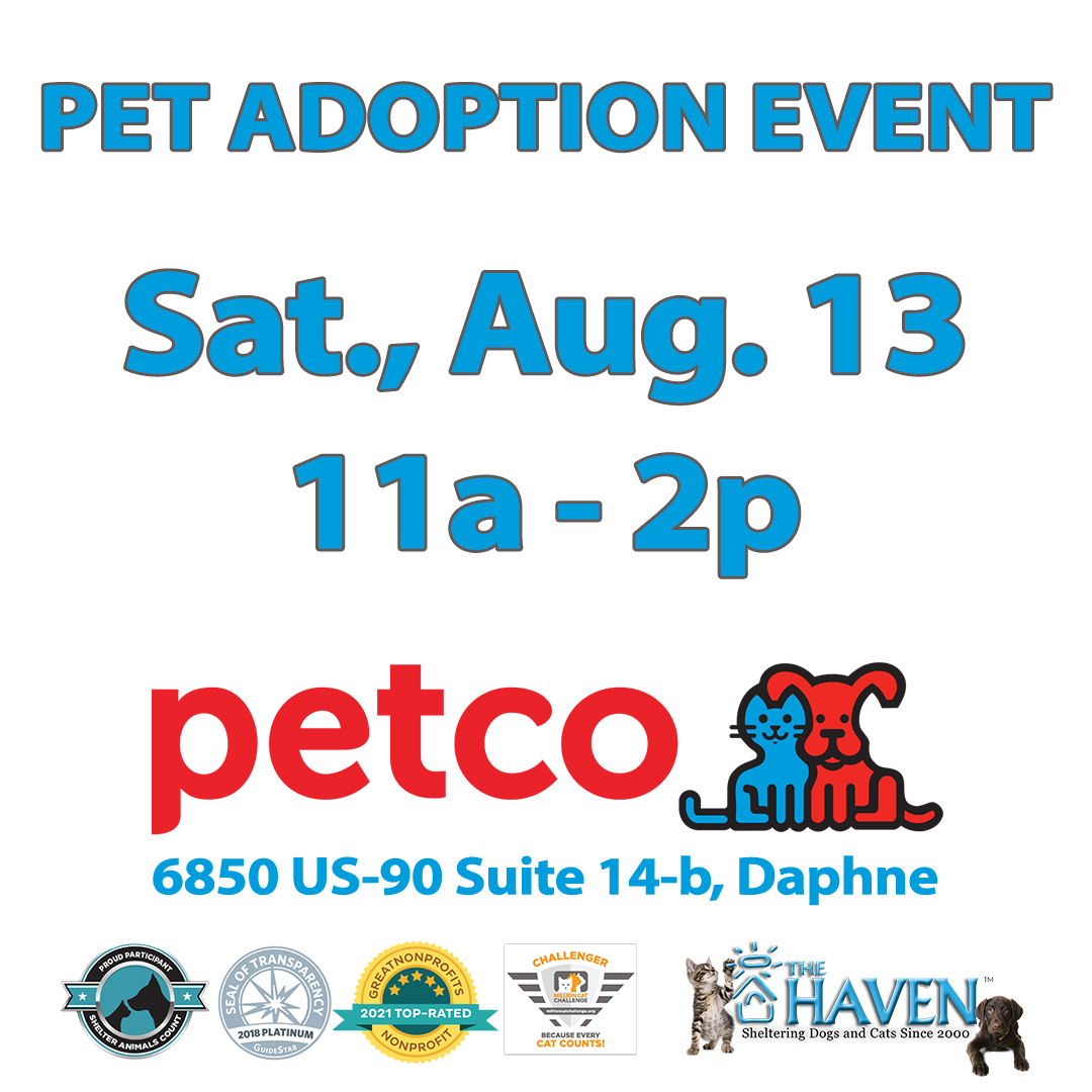 Jul 15, INDOOR PET ADOPTION EVENT on Saturday, July 15th